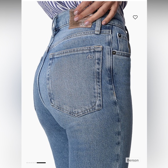 Rag & Bone The Peyton Mid-Rise Ankle Bootcut Jeans Size 28 In Benson NWT - Picture 11 of 13
